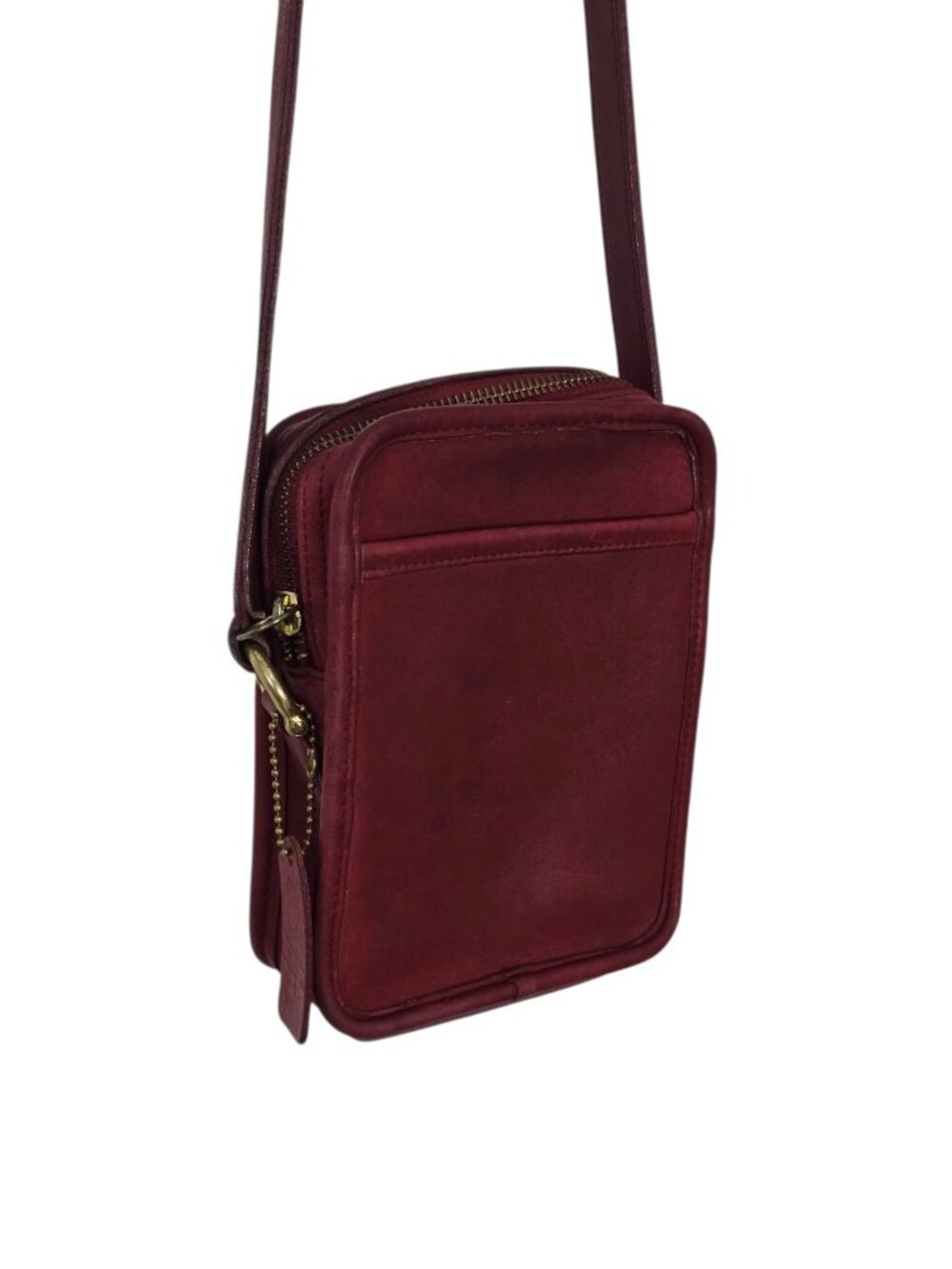 Vintage Coach Red Leather Kit Crossbody Shoulder Bag 9973 USA